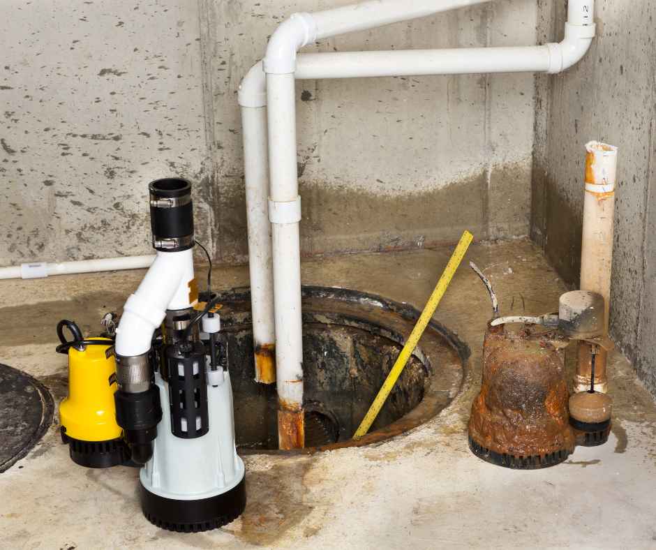 Basement sump pump