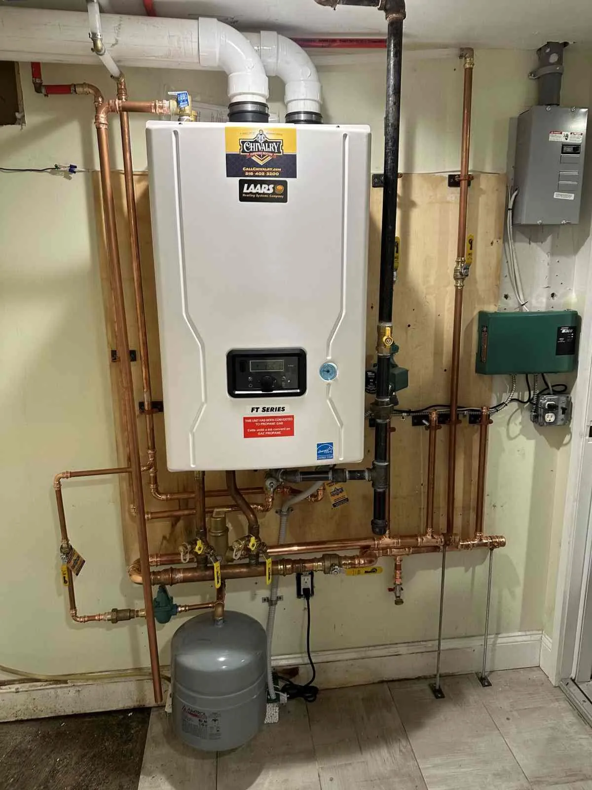 Heating system components being evaluated for reduced boiler performance in Merrick, NY. Boiler repair near me